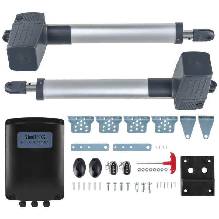 DOORADO Dual Swing Automatic Gate Openers for Doors up to 1300 lbs. 20 ft. with Remote Complete Kit