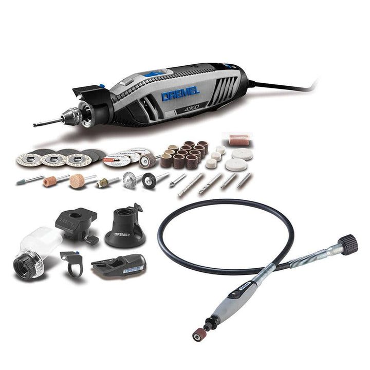 Dremel 4300 Series 1.8 Amp Variable Speed Corded Rotary Tool Kit with Flex Shaft Rotary Tool Attachment
