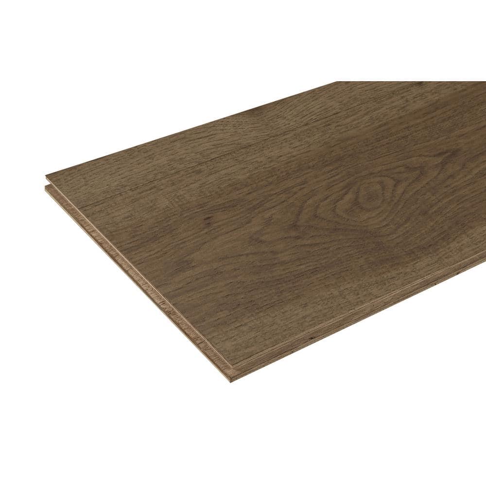 ASPEN FLOORING Durango Hickory 9/16 in T x 8.66 in. W Tongue and Groove Wire Brushed Engineered Hardwood Flooring (31.25 sqft/case)