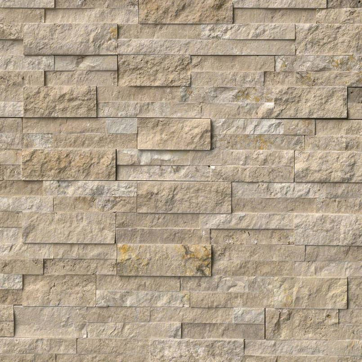 MSI Durango Cream Split Face Ledger Panel 6 in. x 24 in. Travertine Wall Tile (10 Cases / 60 sq. ft. Pallet)