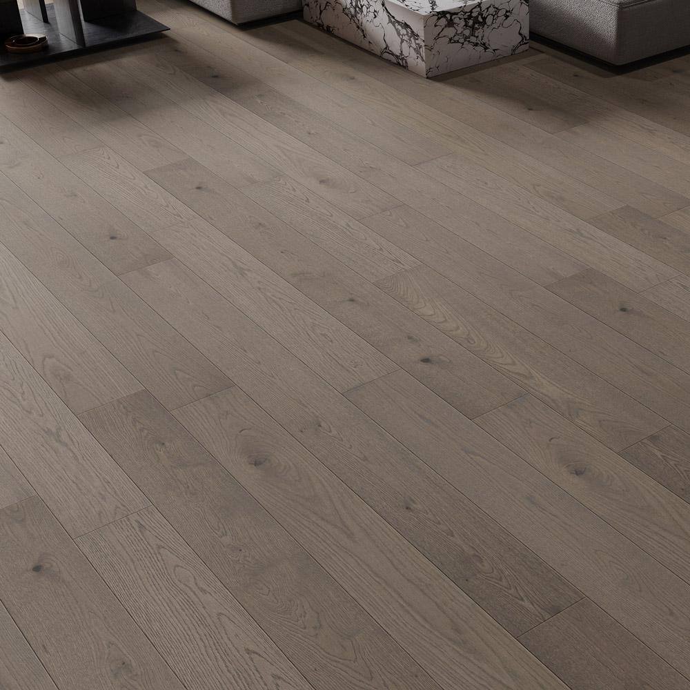 Selkirk Dusty Littleton 1/2 in. T x 7.5 in. W Tongue and Groove Wire Brushed Engineered Hardwood Flooring (31.09 sq.ft./case)