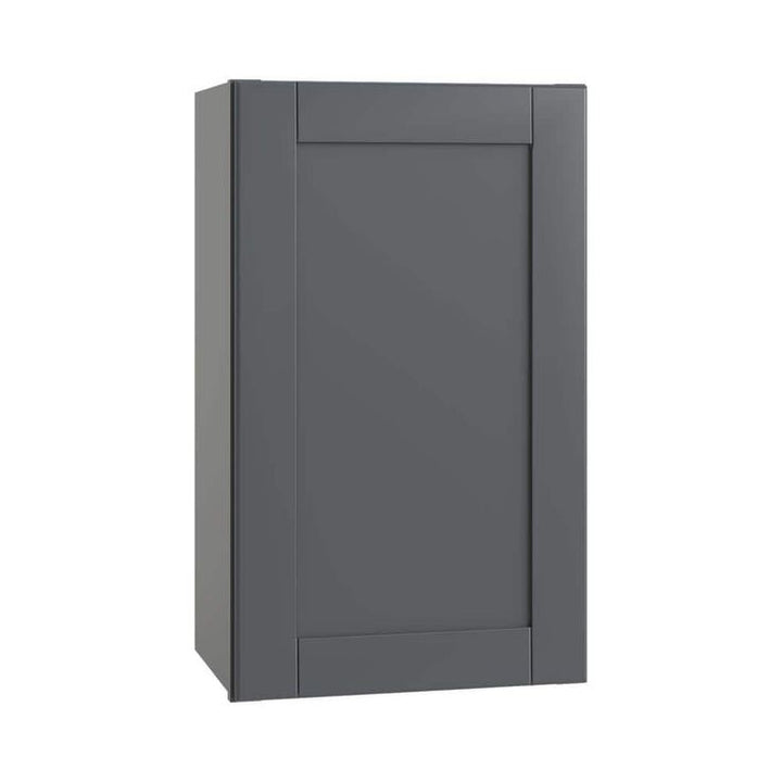 Home Decorators Collection Washington 18 in. W x 12 in. D x 30 in. H Assembled Plywood Wall Kitchen Cabinet in Valiant Onyx with Soft Close Door