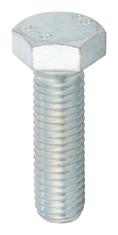 Hillman M12-1.75 mm x 40 mm Heat-Treated Steel Hex Head Cap Screws, 30-Pack