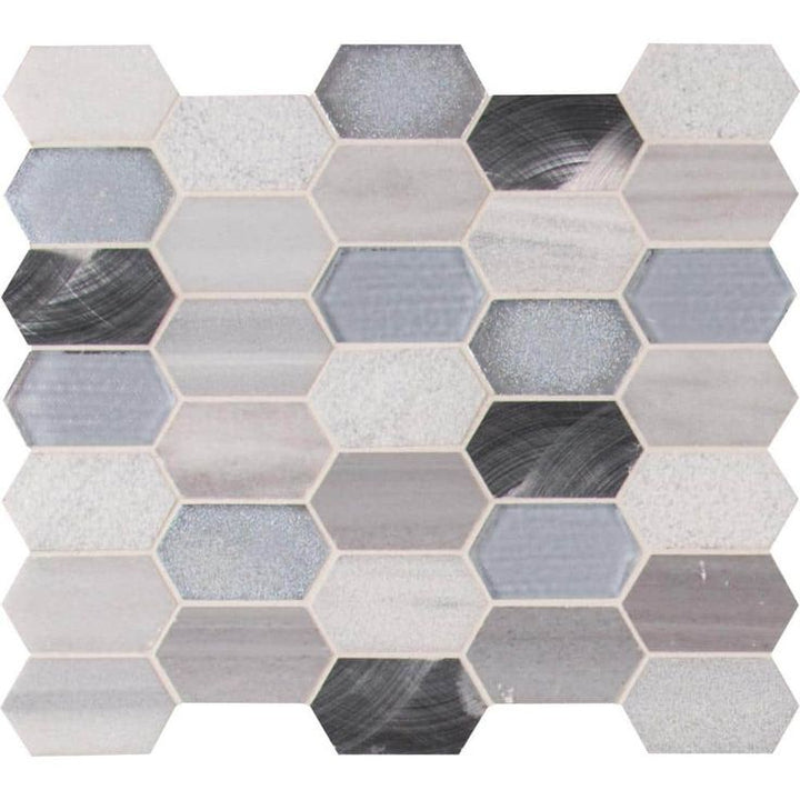 MSI Harlow Picket 11.5 in. x 12.4 in. x 8 mm Textured Multi-Surface Mesh-Mounted Mosaic Tile (9.90 sq. ft. / case)