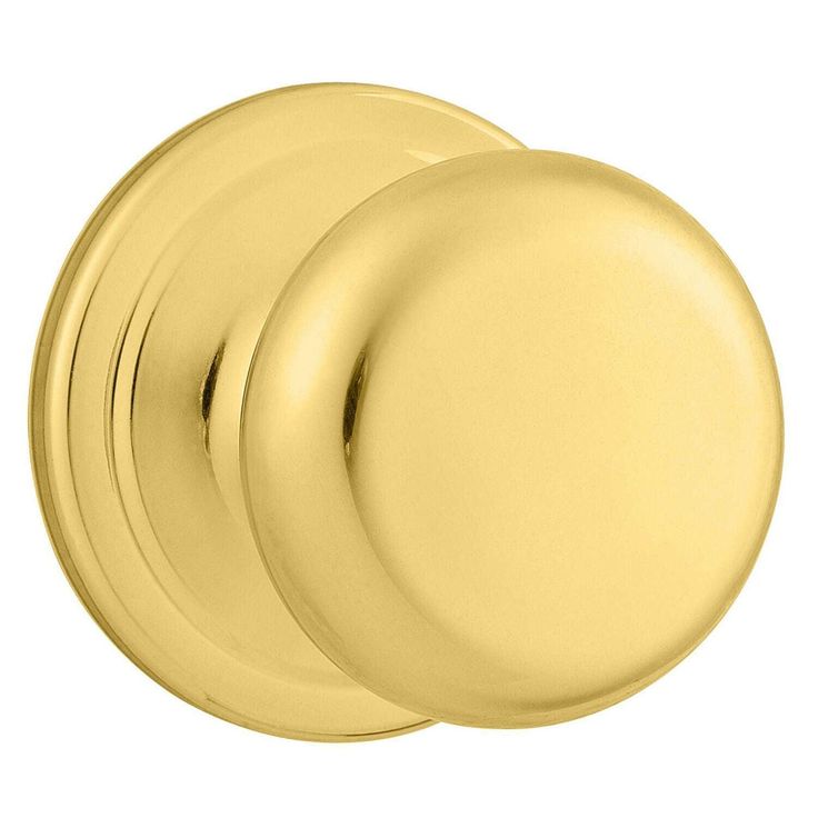 Kwikset Juno Polished Brass Passage Lockset ANSI/BHMA Grade 2 1-3/4 in.