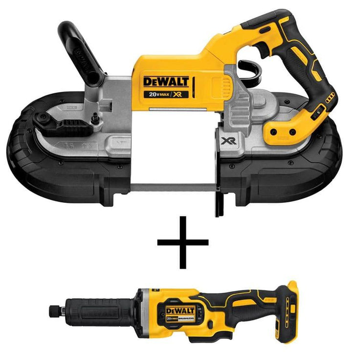 20-Volt MAX Lithium-Ion Cordless Brushless Deep Cut Band Saw (Tool-Only) with Bonus 1-1/2 in. Die Grinder (Tool-Only)