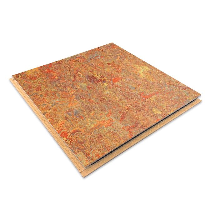 Forbo Flooring Systems Marmoleum Cinch Loc Seal Asian Tiger 10-mm T x 12-in W x 12-in L Waterproof Tile Look Laminate Flooring (6.78-sq ft / Carton)