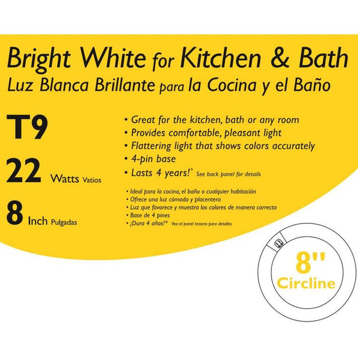 Philips 22-Watt 8 in. Linear T9 Circline Fluorescent Tube Light Bulb Bright White (3000K)