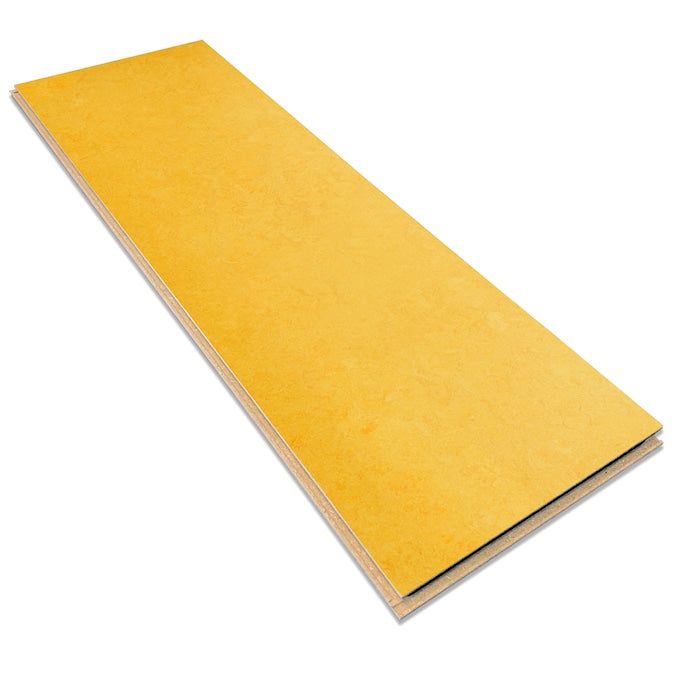 Forbo Flooring Systems Marmoleum Cinch Loc Seal Lemon Zest 10-mm T x 12-in W x 36-in L Waterproof Tile Look Laminate Flooring (20.34-sq ft / Carton)