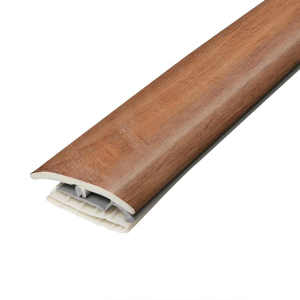 Ginger 0.31 in. T x 2 in. W x 78.7 in. L Vinyl 4 in 1 Molding - Super Arbor