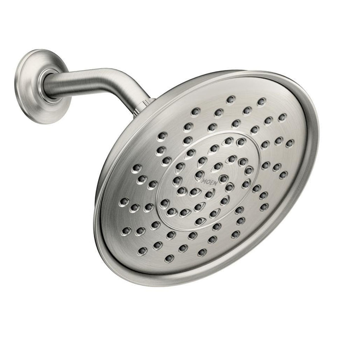 Brecklyn 1-Spray 9 in. Single Wall Mount Fixed Shower Head in Spot Resist Br Nickel (SRN) - Super Arbor