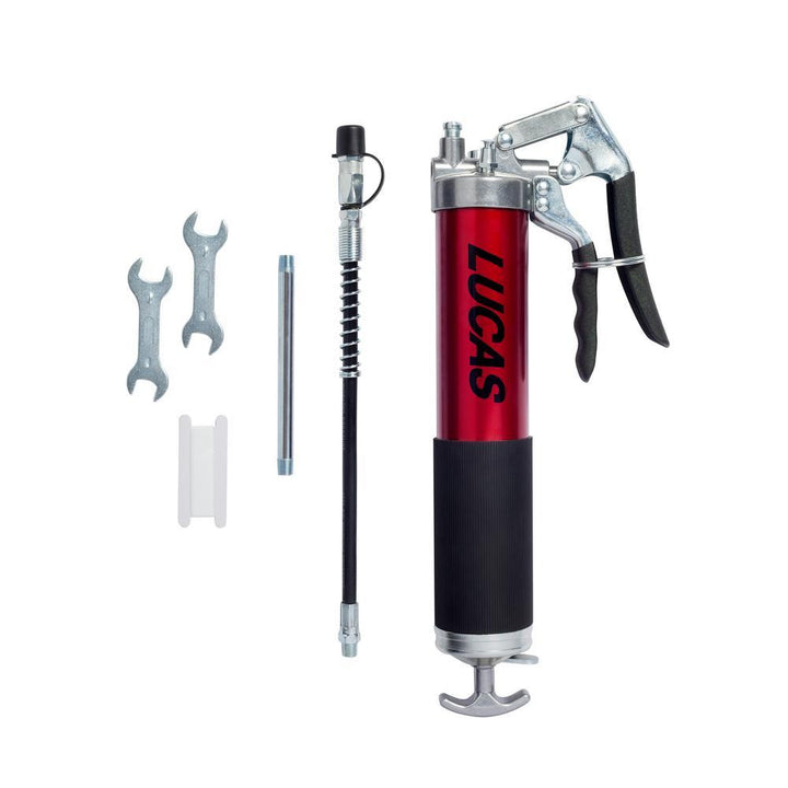 Lucas Oil Heavy Duty Pistol Grip Aluminum Grease Gun - Super Arbor