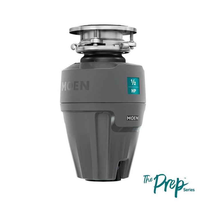 MOEN Prep Series 1/2 HP Continuous Feed Garbage Disposal with Sound Reduction and Universal Mount