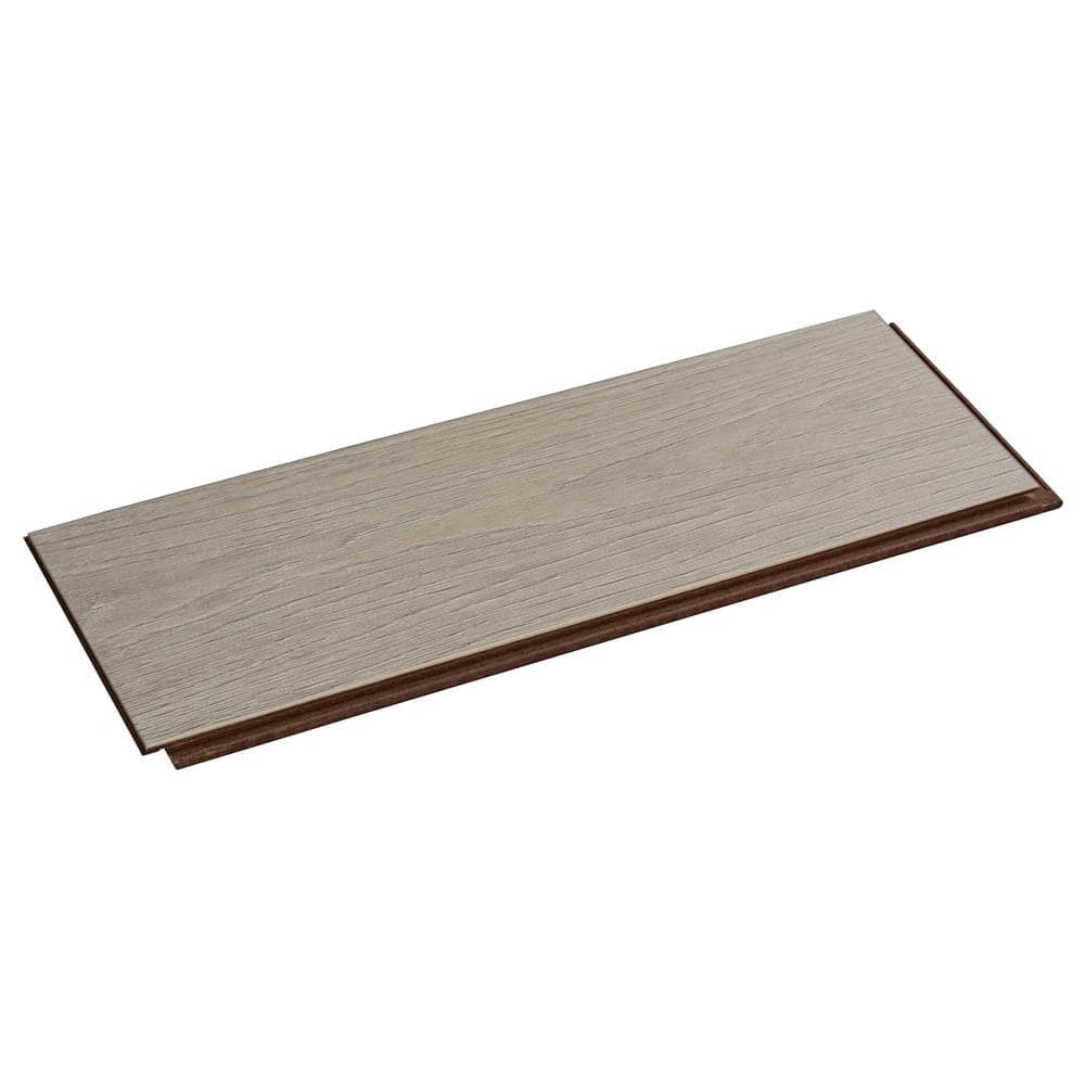 ASPEN FLOORING Echelon Oak 12mm T x 7.7 in. W x 48 in. L Click Lock Water Resistant Laminate Wood Flooring (15.39 sq. ft./case)