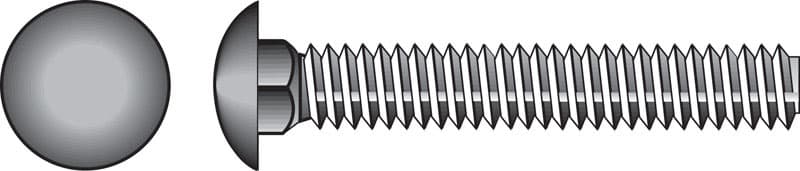 Hillman 3/16 in. x 1-1/2 in. Zinc-Plated Steel Carriage Bolt, 100-Pack