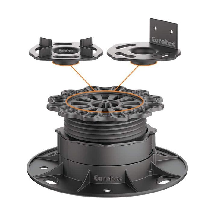 Eurotec Deck Support Plastic Adjustable Pedestal PRO M - (10-Pieces / Box)
