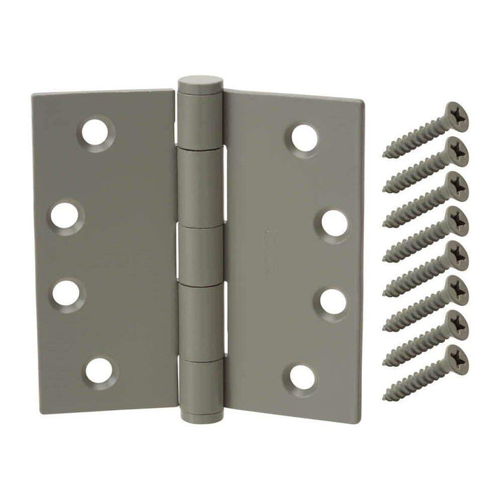 Everbilt 4-1/2 in. x 4-1/2 in. Prime Coated Commercial Grade Door Hinge