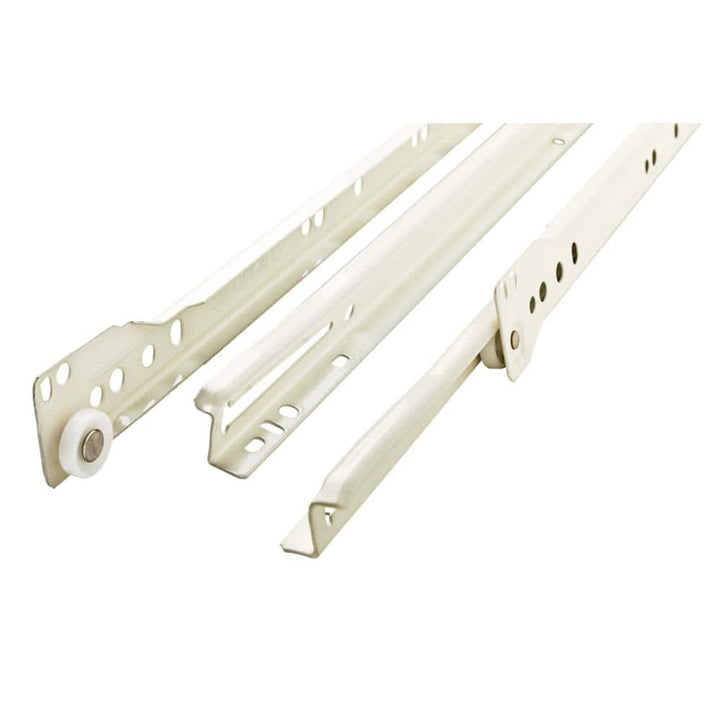 Everbilt 24 in. Self-Closing Bottom Mount Drawer Slide Set (1 Pair, White)
