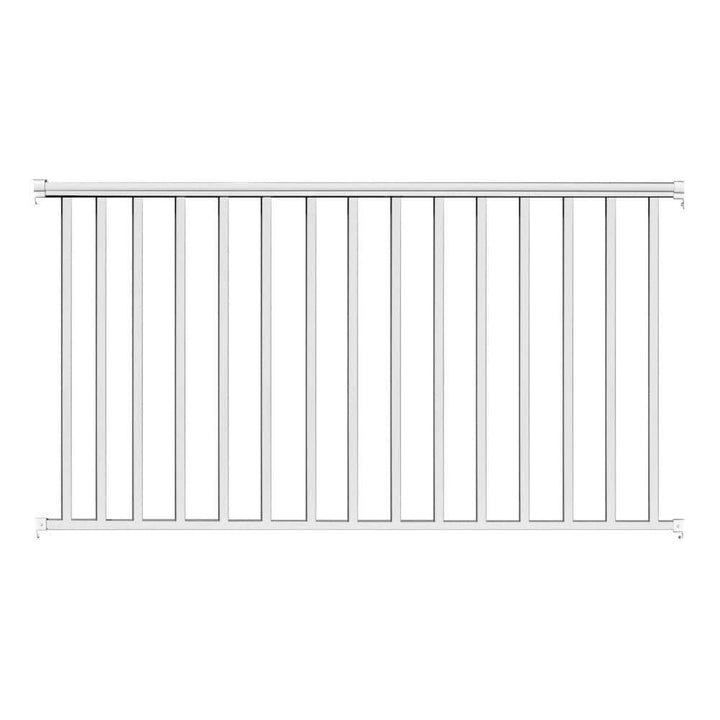 EZ Handrail 6 ft. x 36 in. White Aluminum Baluster Railing Kit