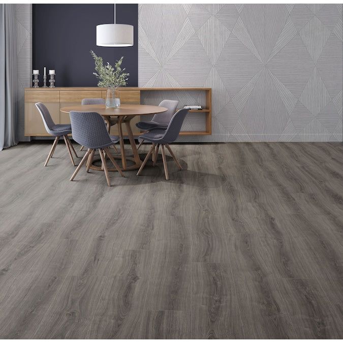 allen + roth Style Selections Trafford Oak 8-mm T x 8-in W x 48-in L Water Resistant Wood Plank Laminate Flooring (21.26-sq ft / Carton)