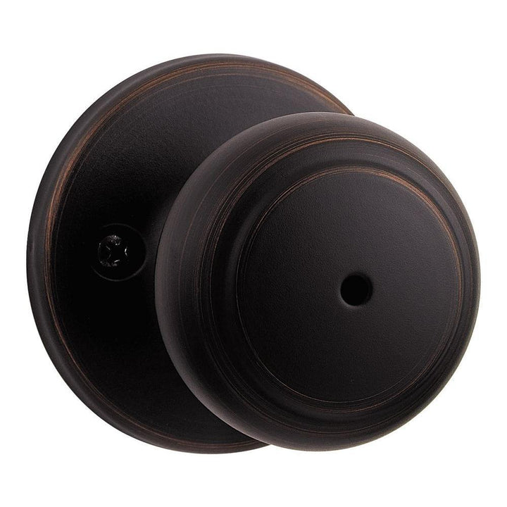 Cove Venetian Bronze Privacy Bed/Bath Door Knob - Super Arbor