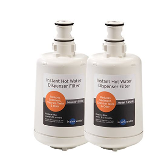 InSinkErator F-201R Instant Hot Water Dispenser Replacement Filter Cartridge, 2-Pack