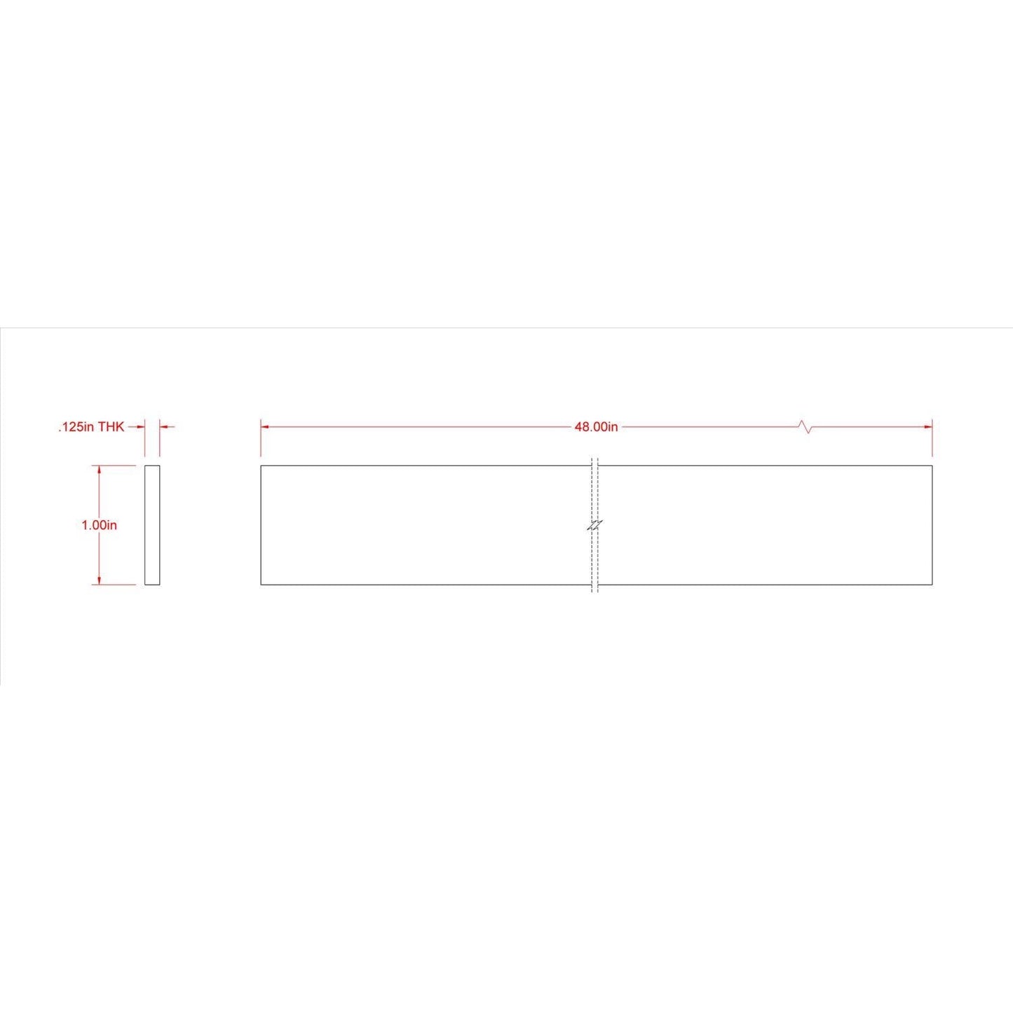 Boltmaster 0.125 in. x 1 in. x 4 ft. Weldable Aluminum Flat Bar, 1-Pack