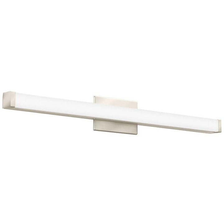 Contemporary Square 3-Light Brushed Nickel 3K LED Vanity Light