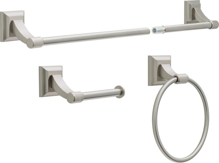 Delta 3-Piece Bellamy Spotshield Brushed Nickel Decorative Bathroom Hardware Set