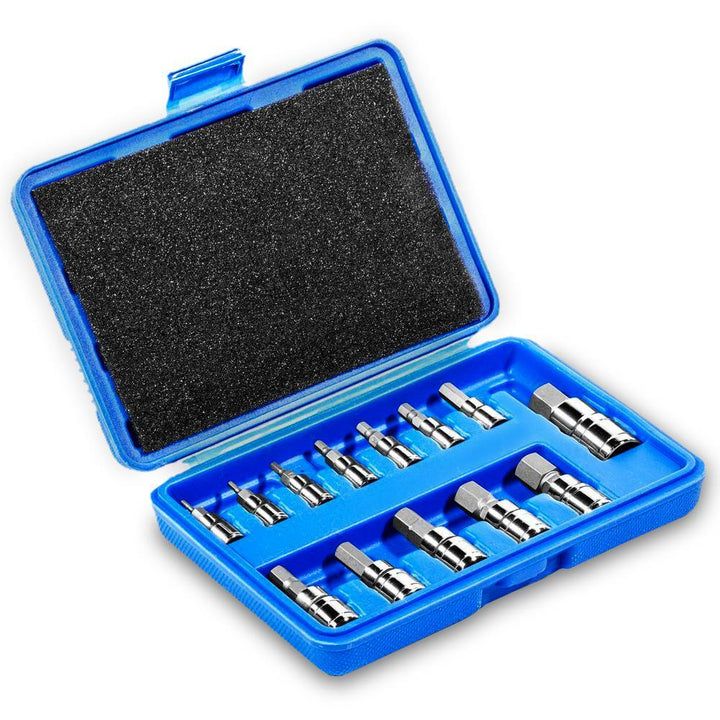 SAE Pro-Grade Hex Allen Bit Socket Set (13-Piece) - Super Arbor