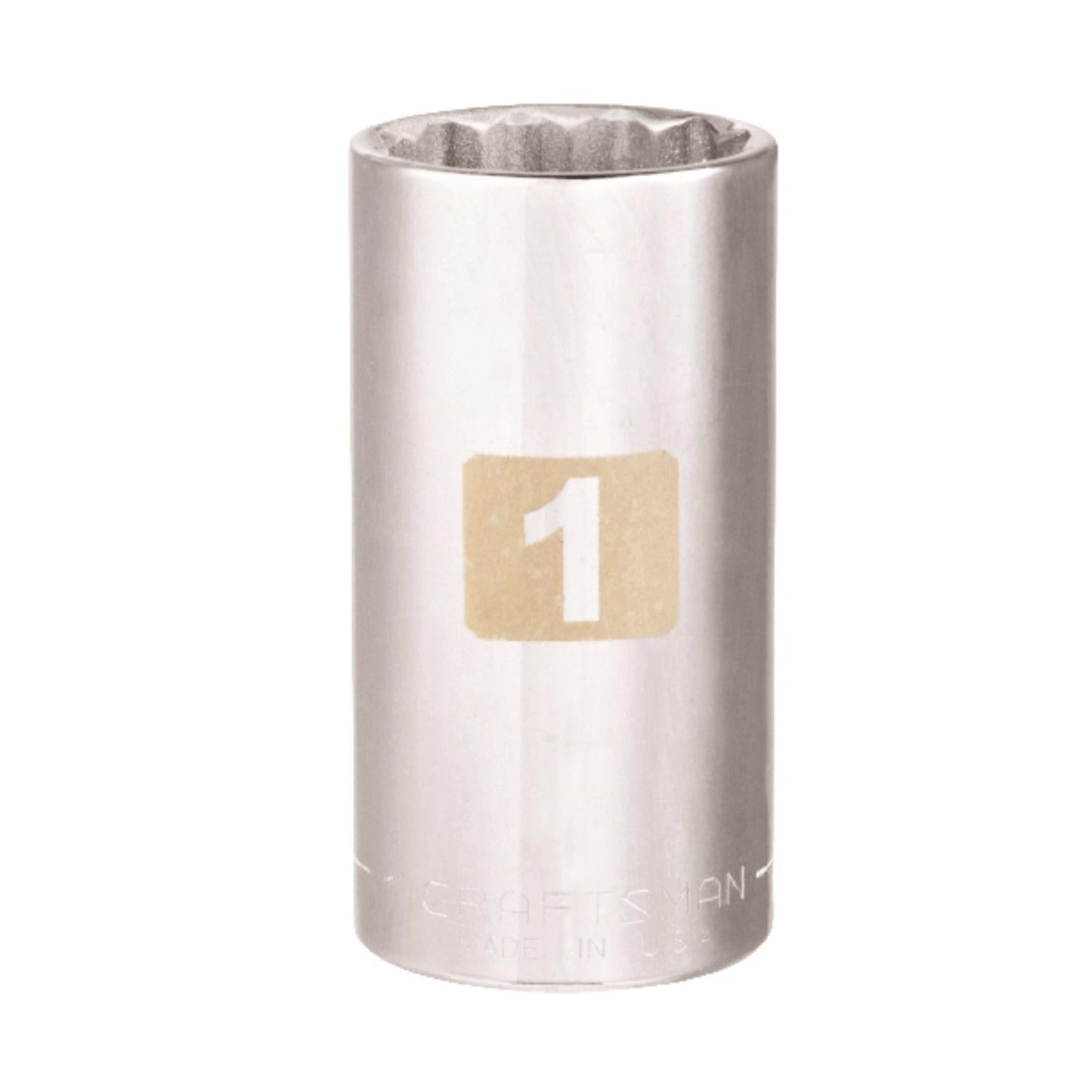 Craftsman 1 in. SAE 12 Point Standard Socket, 3/8 in. Drive