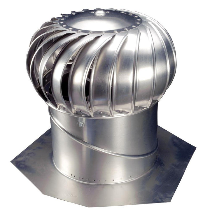 14 in. Mill Finish Aluminum Internally Braced Whirlybird Wind Turbine - Super Arbor