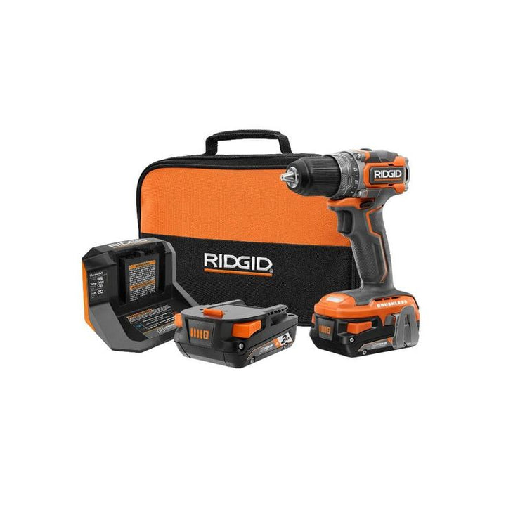18-Volt Brushless SubCompact Cordless 1/2 in. Drill Driver Kit with (2) 2.0 Ah Battery, Charger and Bag