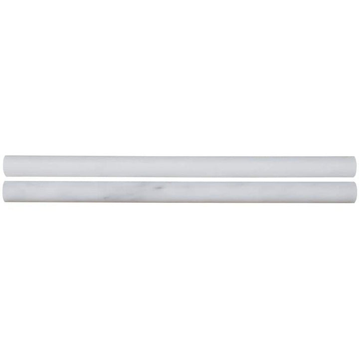 MSI Greecian White Pencil Molding 3/4 in. x 12 in. Polished Marble Wall Tile (1 lin. ft.)