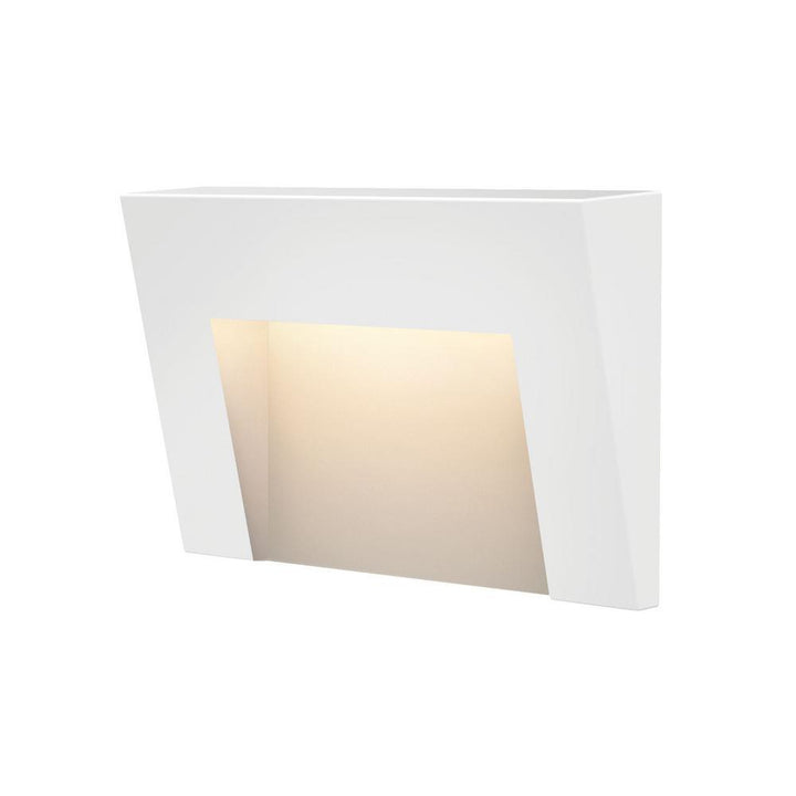 Taper Low-Voltage Satin White Integrated LED Horizontal Stair Light - Super Arbor