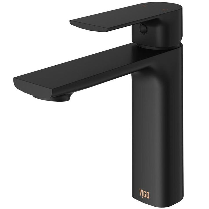 Davidson Single Hole Single-Handle Bathroom Faucet in Matte Black