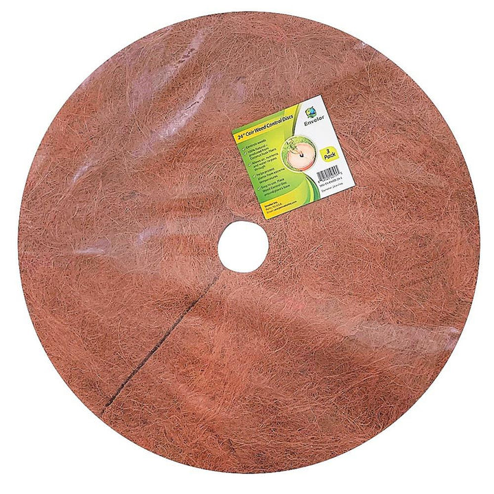 Envelor 0.3 in. x 24 in. Coconut Fibers Mulch Tree Ring Protector Mat (3-Pack) - Super Arbor