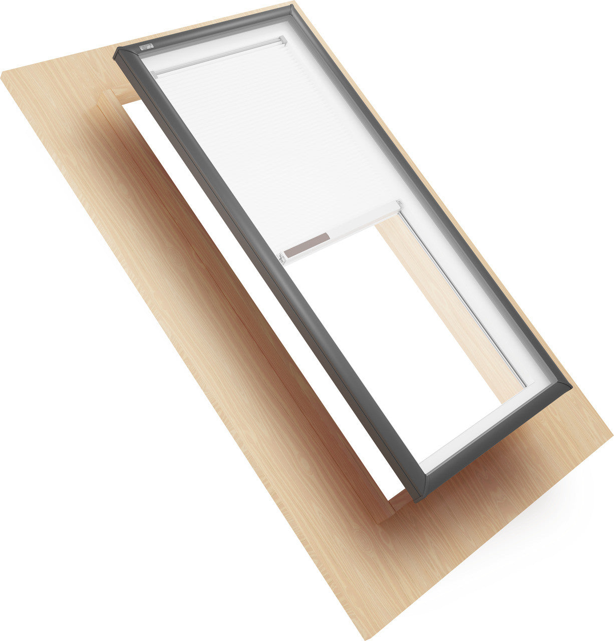 VELUX Curb Mount Fixed Laminated LoE3 Skylight with White Solar Room Darkening Shade FCM 3171 2004S