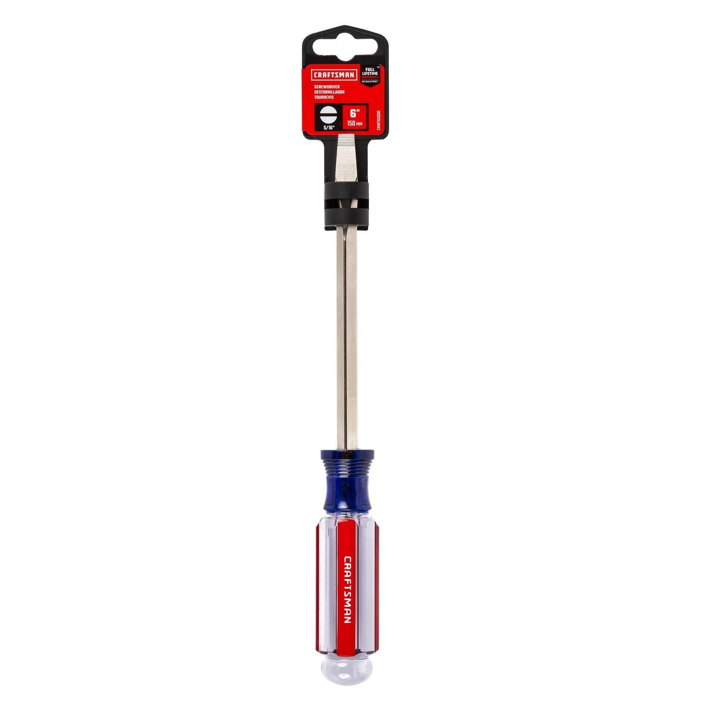 Craftsman 5/16 in. x 6 in. Slotted Screwdriver - Durable Alloy Steel