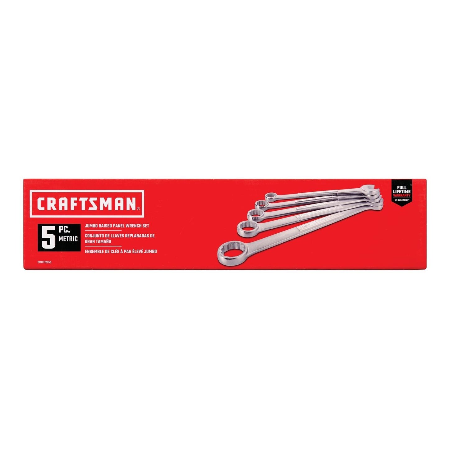 Craftsman 12 Point Metric Jumbo Combination Wrench Set, 5 pc