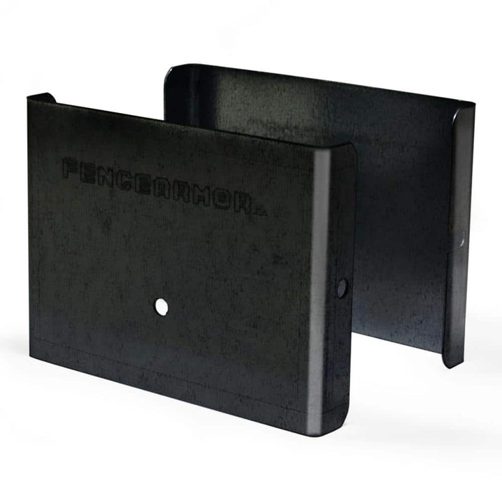Fence Armor 4 in. L x 1/4 ft. H x 1/2 in. D Black Demi Fence Post Guard for Wood or Vinyl