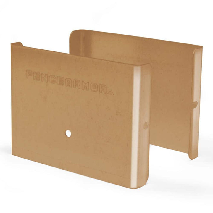 Fence Armor 4 in. L x 1/4 ft. H x 1/2 in. D Clay Demi Fence Post Guard for Wood or Vinyl