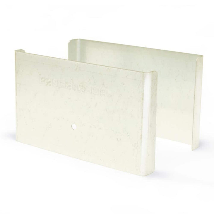 Fence Armor 5 in. L x 1/4 ft. H x 1/2 in. D Almond Demi Fence Post Guard for Wood or Vinyl