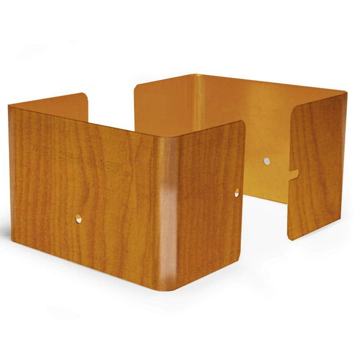 Fence Armor Redwood Fence Post Guard 4.5 in. L x 4.5 in. W x 3 in. H for Wood