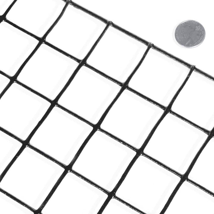 Fencer Wire 2 ft. x 100 ft. 16-Gauge Black PVC Coated Welded Wire Mesh Size 1.5 in. x 1.5 in.