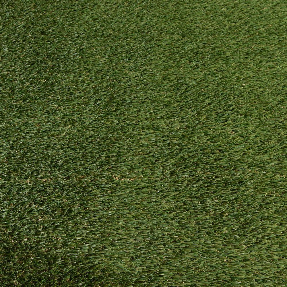 NATCO HOME 56 oz. 7.5 ft. x 9 ft. Field/Olive Green Artificial Grass Rug