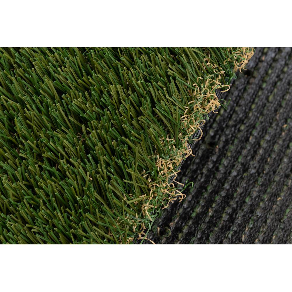NATCO HOME 80 oz. Evolution 15 ft. Wide x Cut to Length Dark Field Olive Artificial Grass