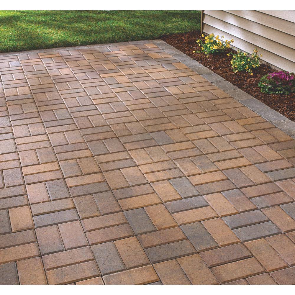 Oldcastle 8 in. L x 4 in. W x 2.25 in. H 60mm Fieldstone Holland Pavers (486-Piece Pallet)