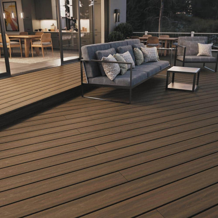 Fiberon ArmorGuard 12 ft. Forest Brown Capped Composite Decking Board