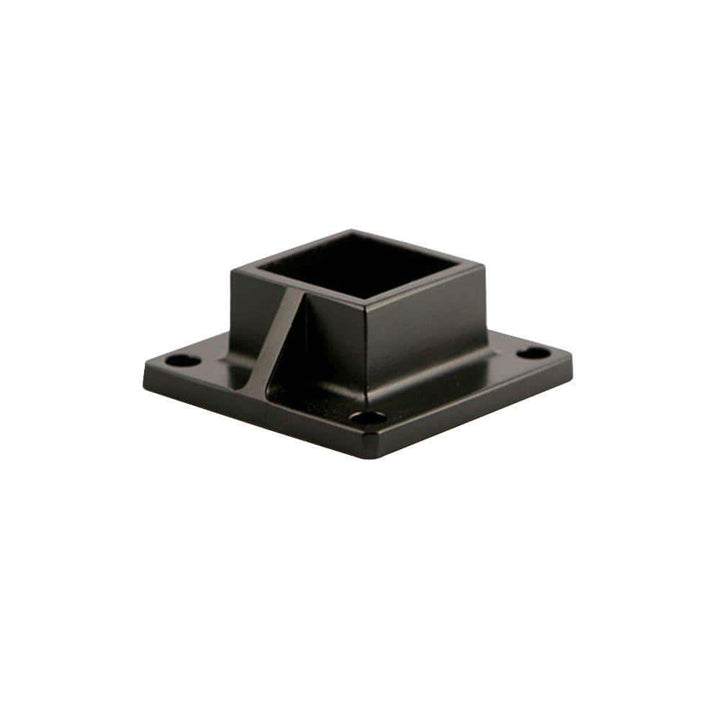 FORGERIGHT Black Aluminum Fence Deck Mount